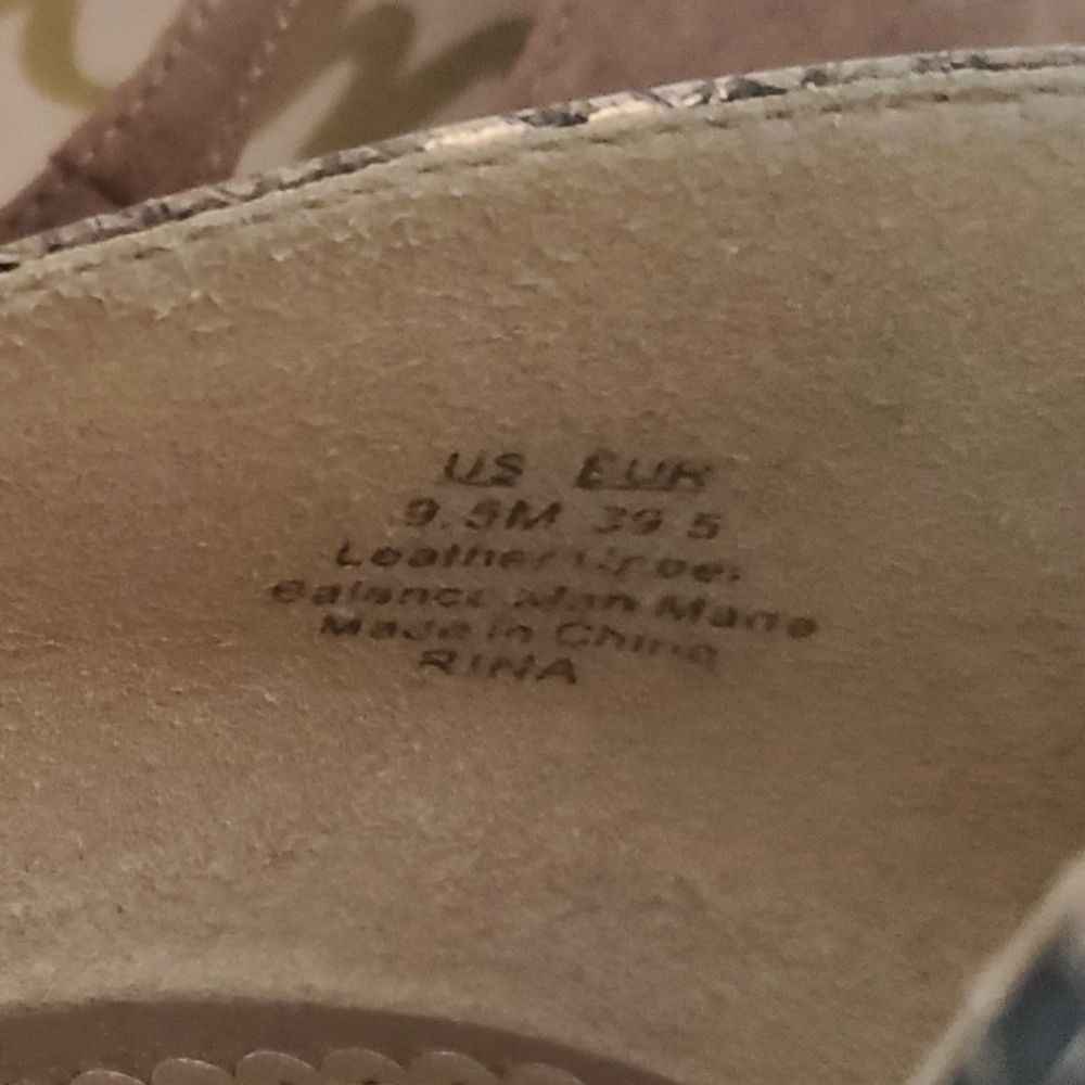 Sam Edelman Rina Pointed Toe D'Orsay Flats Tan Reptile Print 9.5 - Picture 5 of 8